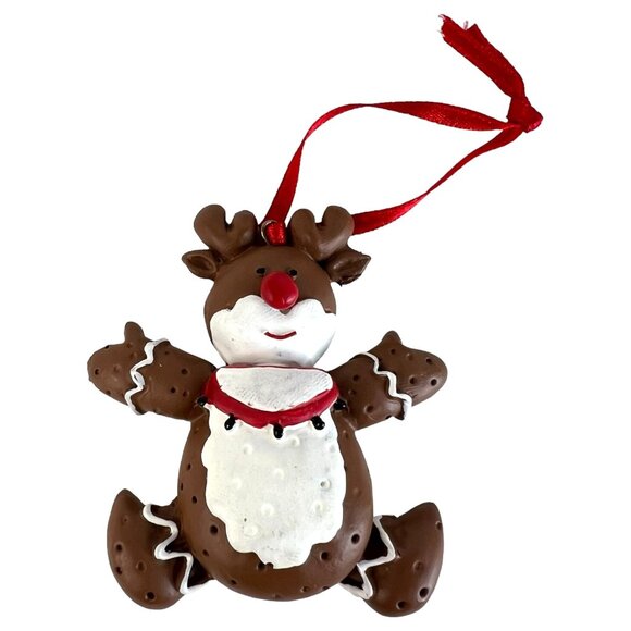 1996 House Of Lloyd Christmas Ornaments Set Of 3 Gingerbread Ginger Nuts Santa - Picture 4 of 10